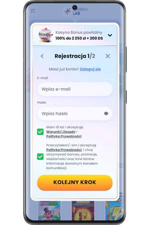 Formularz rejestracyjny pola email hasło